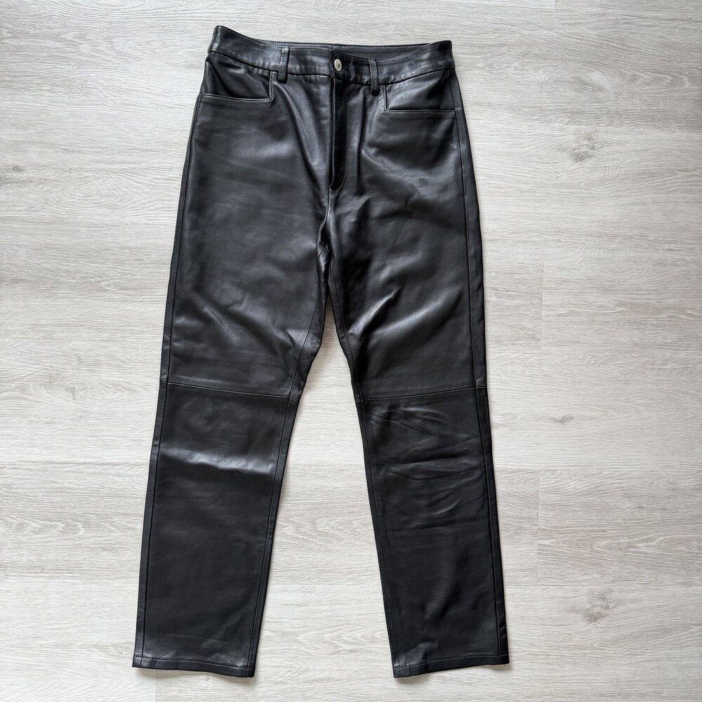 Wandler Carnation Black 100% Lamb Leather Pants - Size M - Made in Italy EUC!!!